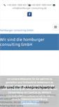 Mobile Screenshot of homburger-consulting.de